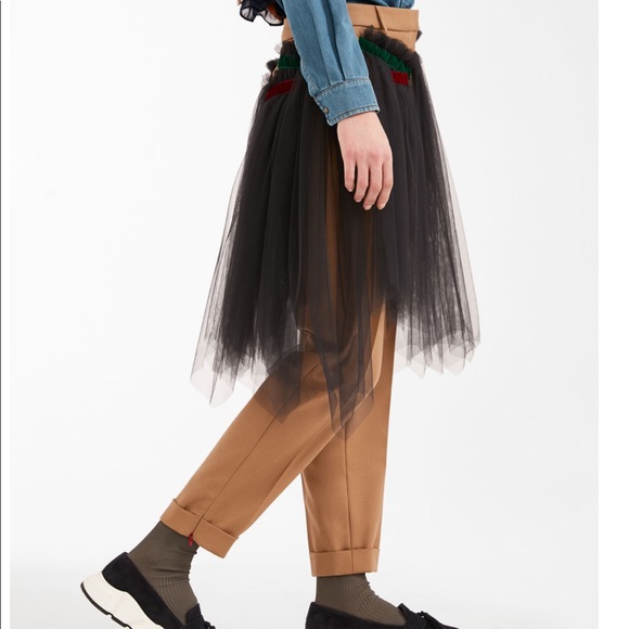 Max Mara Weekend Wool Flannel Trousers and Tulle - Picture 2 of 6